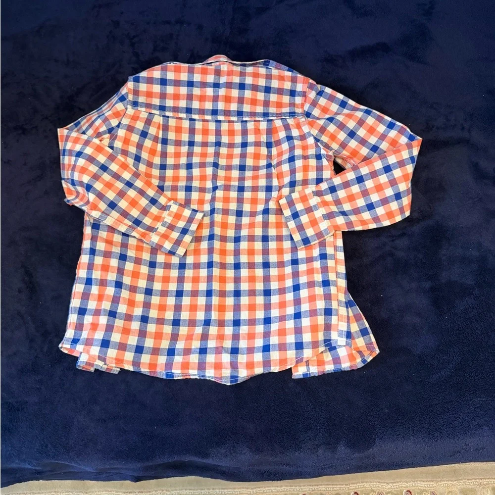 The children’s Place Red and Blue Plaid Button Down Shirt new
